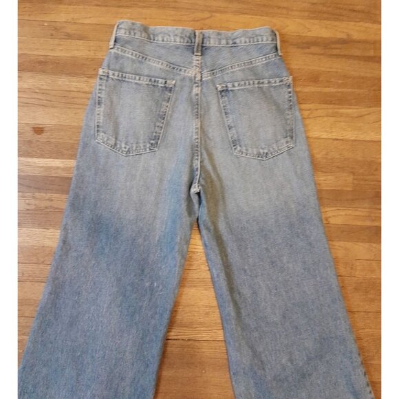 Vintage Womens Size 29 Boho Retro 60s Hippie High Rise Bellbottom Jeans - Picture 5 of 8